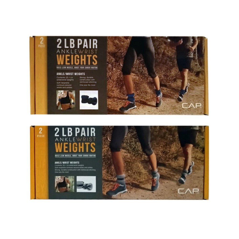 NIB Cap Two (2) Boxes 2 LB Pair Ankle / Wrist Weights